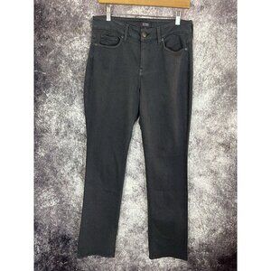 NYDJ Jeans Womens 10 Marilyn Straight Smokey Mountain Gray Casual Workwear Sleek